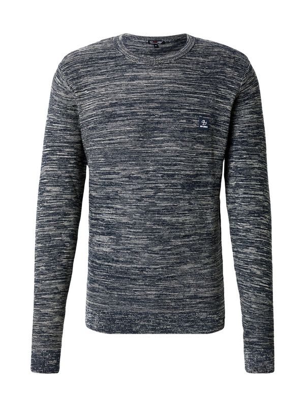 Key Largo Key Largo Pulover 'CALGARY'  noćno plava / siva