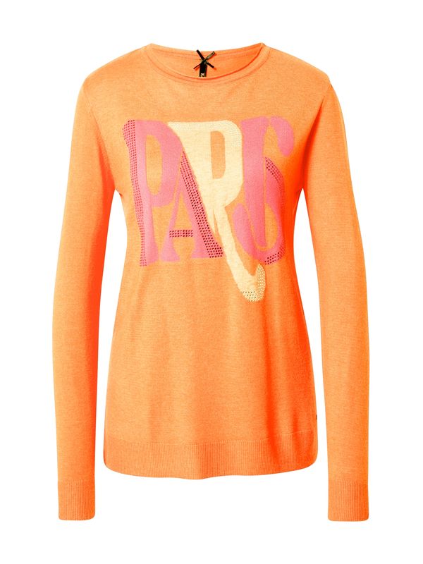 Key Largo Key Largo Pulover 'Lyon'  narančasta / koraljna / svijetlonarančasta / srebro