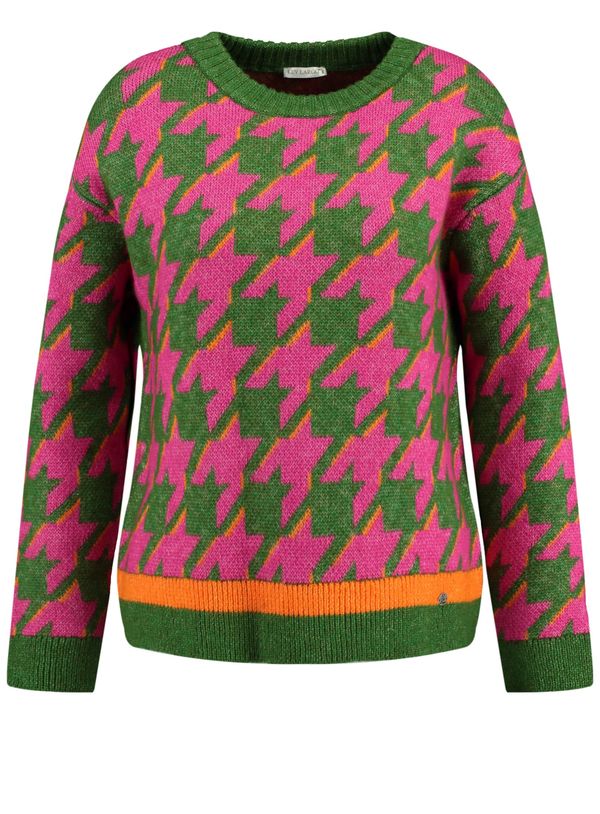 Key Largo Key Largo Pulover  maslinasta / svijetlonarančasta / ružičasto crvena