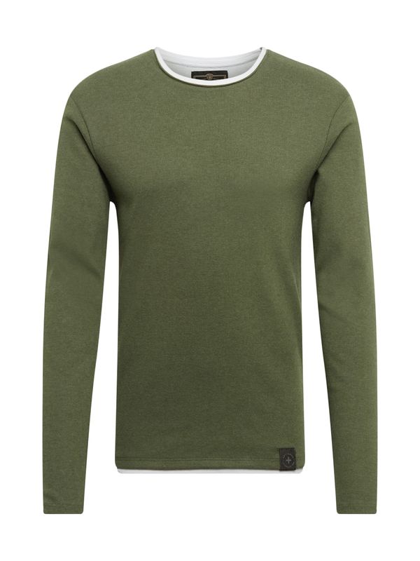 Key Largo Key Largo Pulover 'Sarasota'  siva / kaki / crna / bijela