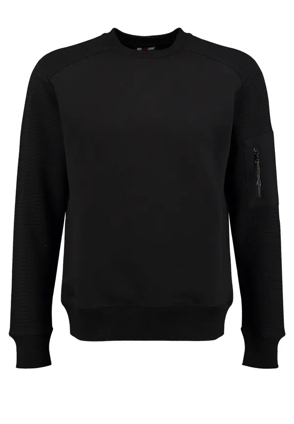 Key Largo Key Largo Sweater majica 'Equalizer'  crna