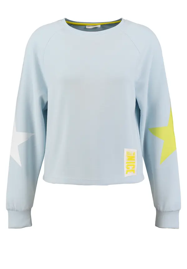Key Largo Key Largo Sweater majica 'HOLLYWOOD'  pastelno plava / žuta / narančasta / bijela
