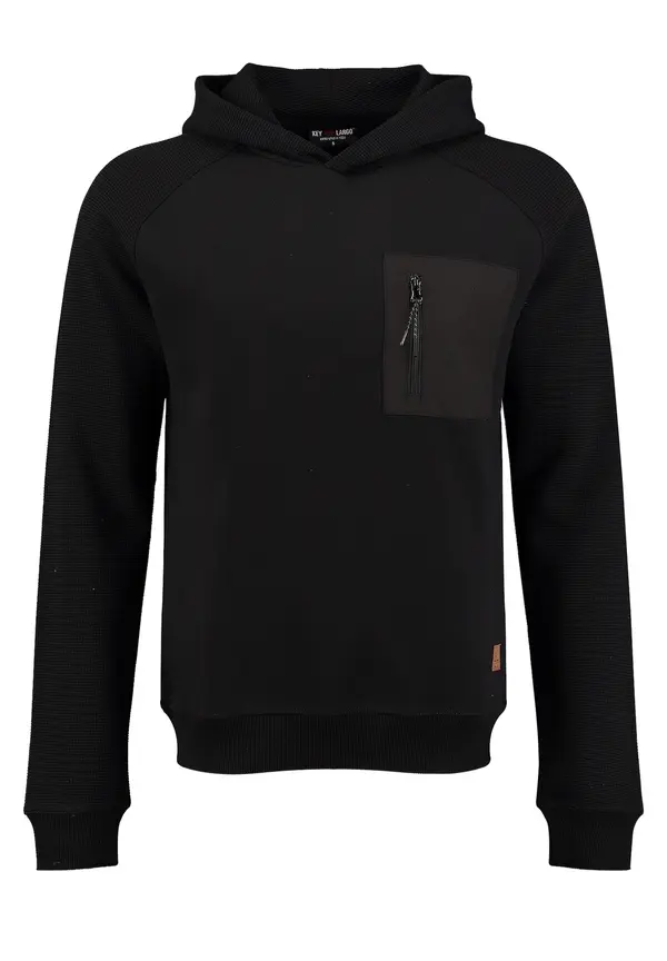 Key Largo Key Largo Sweater majica 'Keeper'  crna