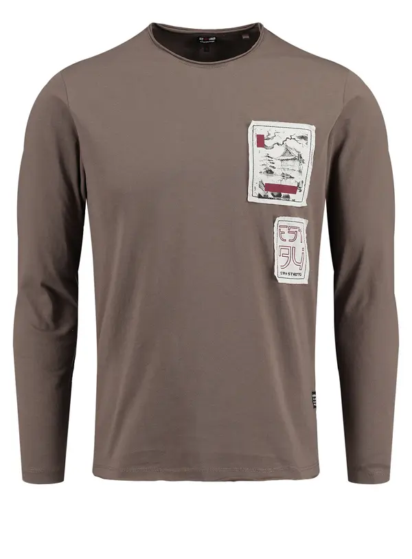 Key Largo Key Largo Sweater majica ' KLFOCUS '  smeđa / miks boja