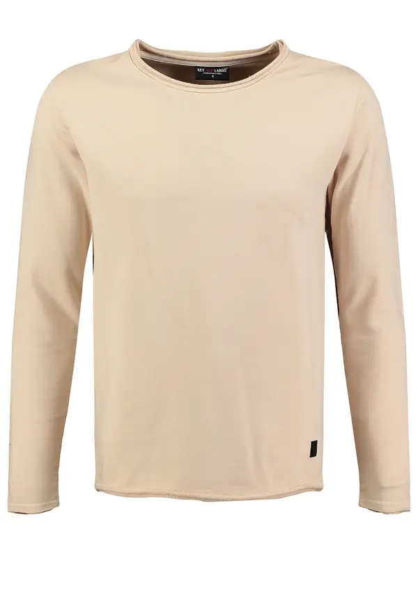 Key Largo Key Largo Sweater majica 'KLLevel'  bež