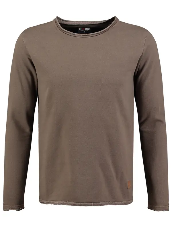 Key Largo Key Largo Sweater majica 'Level'  smeđa