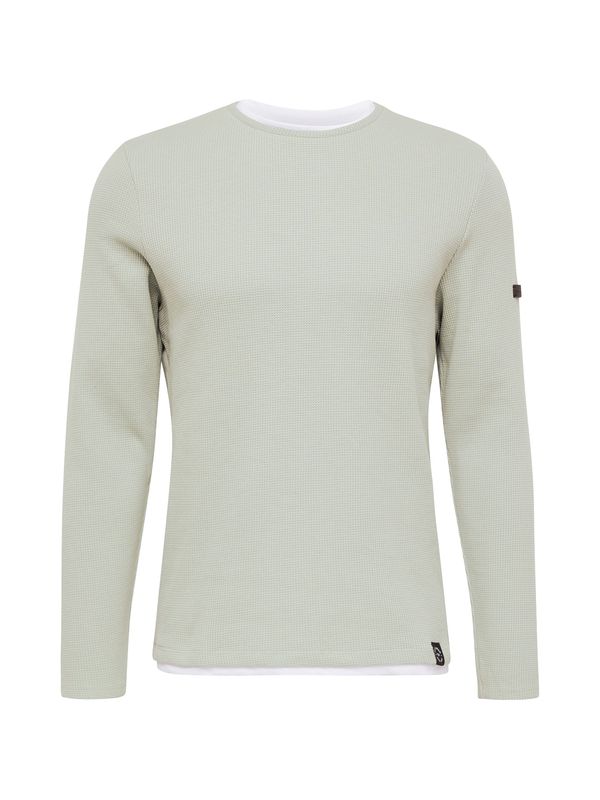 Key Largo Key Largo Sweater majica 'STEFANO'  siva / bijela