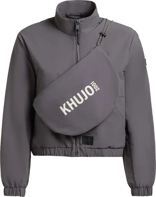khujo khujo Prijelazna jakna 'Leitzi'  tamo siva / bijela