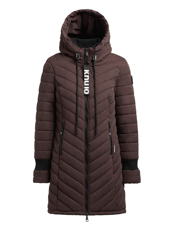 khujo khujo Zimska jakna 'Nita2'  tamno smeđa / crna / bijela