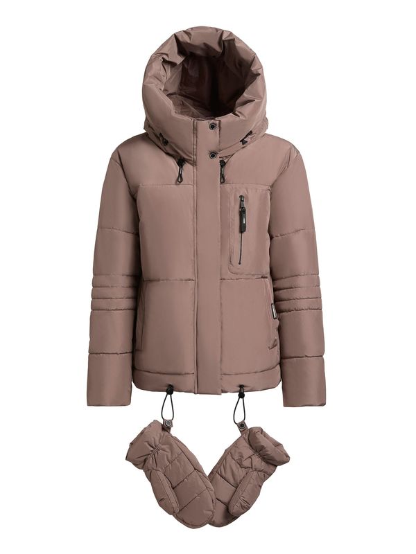 khujo khujo Zimska jakna 'PEEKE'  taupe siva