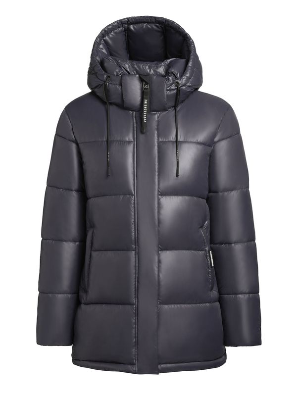 khujo khujo Zimska jakna 'Word3 Satin'  noćno plava