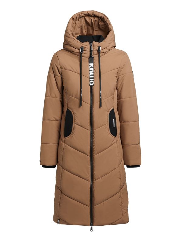 khujo khujo Zimski kaput 'Aribay4 Light'  svijetlosmeđa / crna / bijela