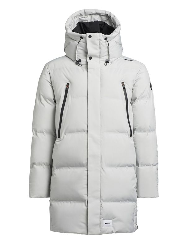 khujo khujo Zimski kaput 'Clide'  svijetlosiva / crna