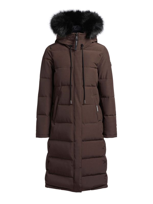 khujo khujo Zimski kaput 'Degi'  tamno smeđa / crna