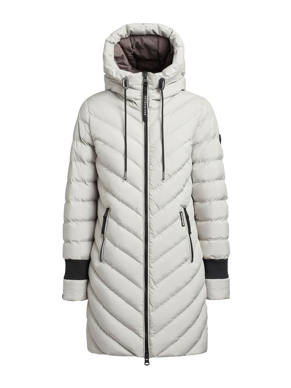 khujo khujo Zimski kaput  svijetlosiva / crna