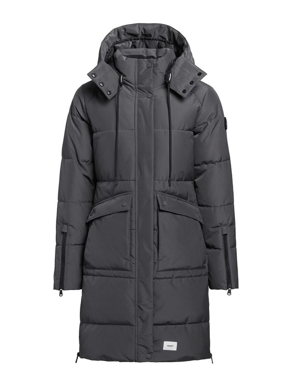 khujo khujo Zimski kaput 'Sylla'  tamo siva