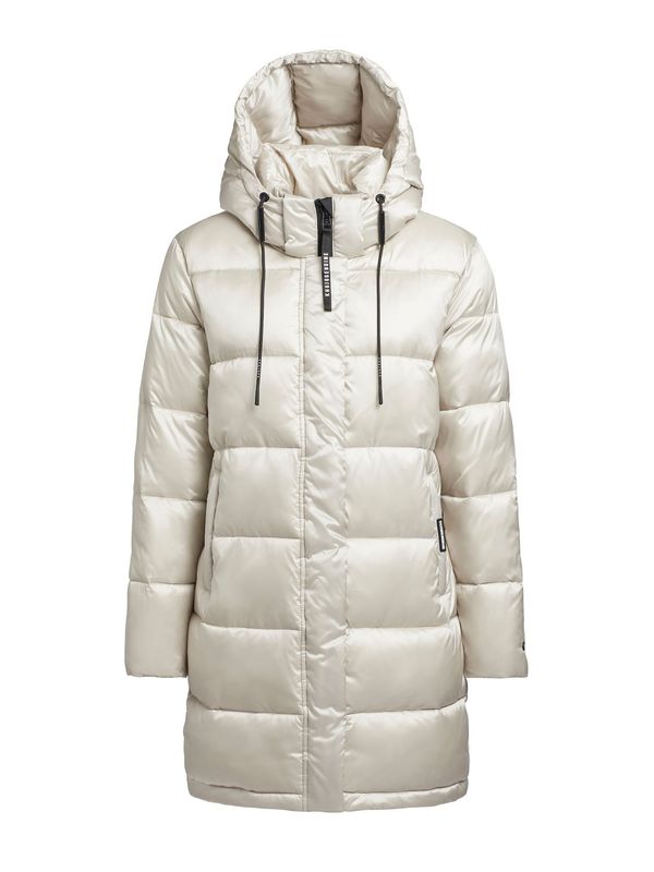 khujo khujo Zimski kaput 'Word2'  crna / biserno bijela