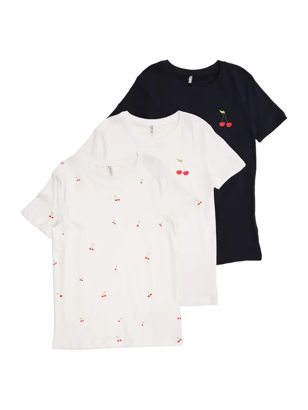 KIDS ONLY GIRL KIDS ONLY GIRL Majica 'Rex Ketty'  crvena / crna / bijela