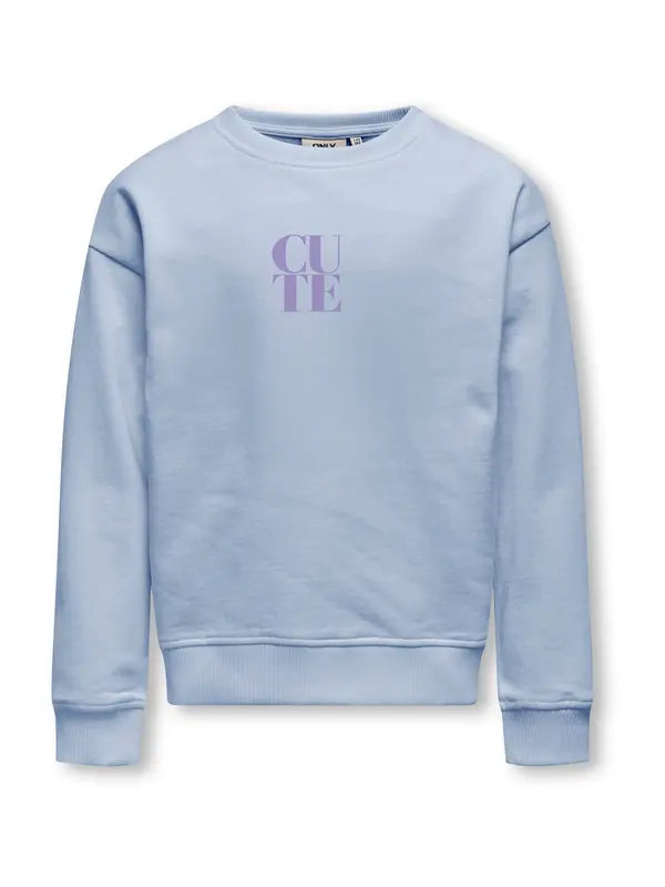 KIDS ONLY GIRL KIDS ONLY GIRL Sweater majica 'KOGDITTE'  golublje plava / lavanda