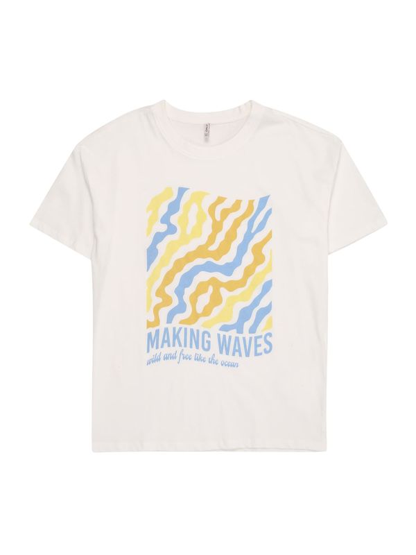 KIDS ONLY KIDS ONLY Majica 'KOGPENNY'  svijetloplava / žuta / narančasta / bijela