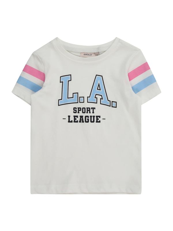 KIDS ONLY KIDS ONLY Majica 'VERA'  nebesko plava / svijetloroza / crna / bijela