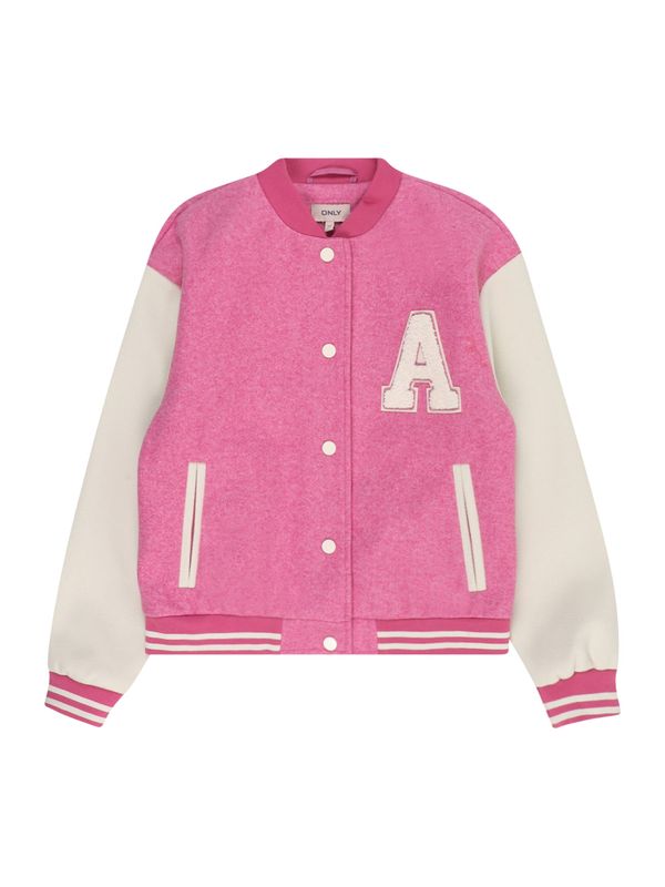 KIDS ONLY KIDS ONLY Prijelazna jakna 'SILJA'  svijetloroza / bijela