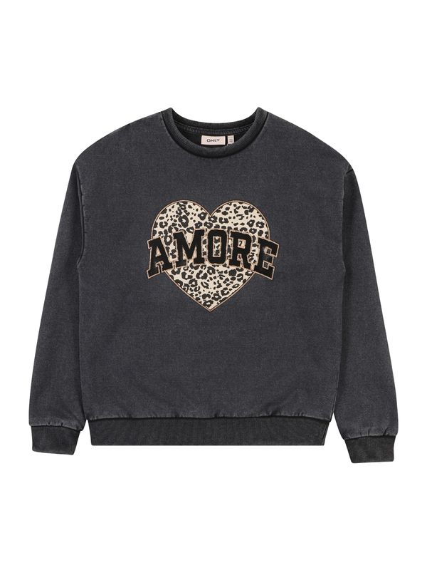 KIDS ONLY KIDS ONLY Sweater majica  bež / bazalt siva / crna