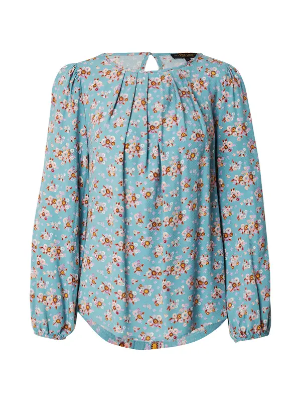 King Louie King Louie Bluza 'Laura'  nebesko plava / hrđavo smeđa / žuta / roza
