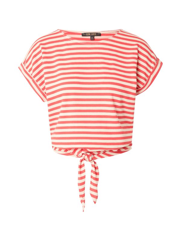 King Louie King Louie Majica 'Aria'  crvena / bijela