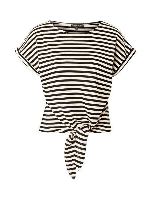 King Louie King Louie Majica 'Aria'  pijesak / crna