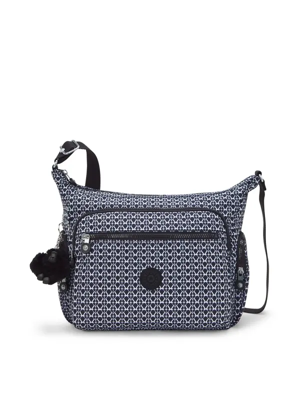 KIPLING KIPLING Torba preko ramena 'GABBIE'  crna / bijela