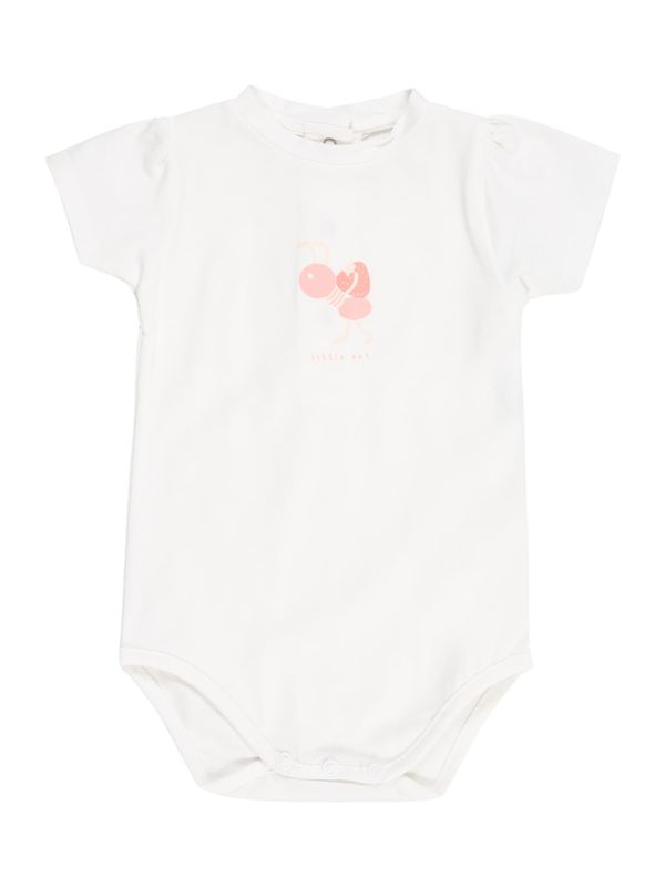 KNOT KNOT Dječji bodi 'Little Ant'  svijetlonarančasta / roza / bijela