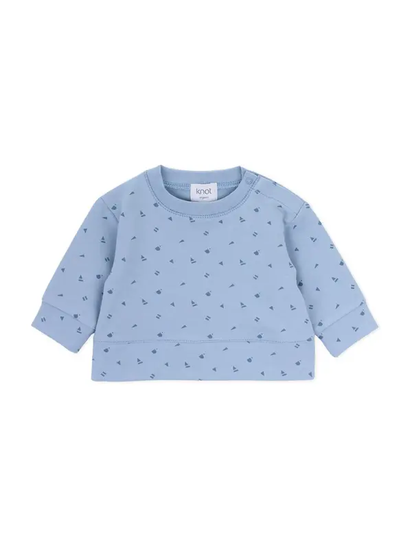 KNOT KNOT Sweater majica 'Eli'  sivkasto plava / golublje plava