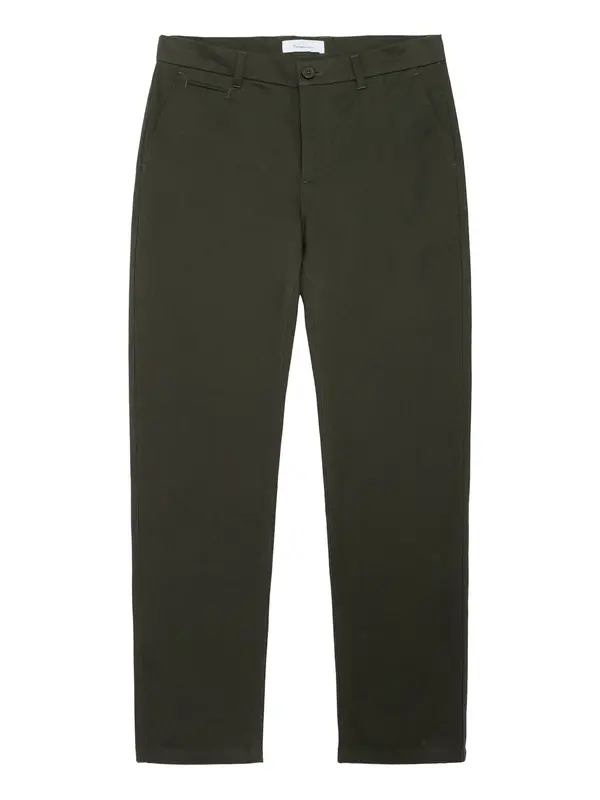 KnowledgeCotton Apparel KnowledgeCotton Apparel Chino hlače 'Chuck'  tamno zelena