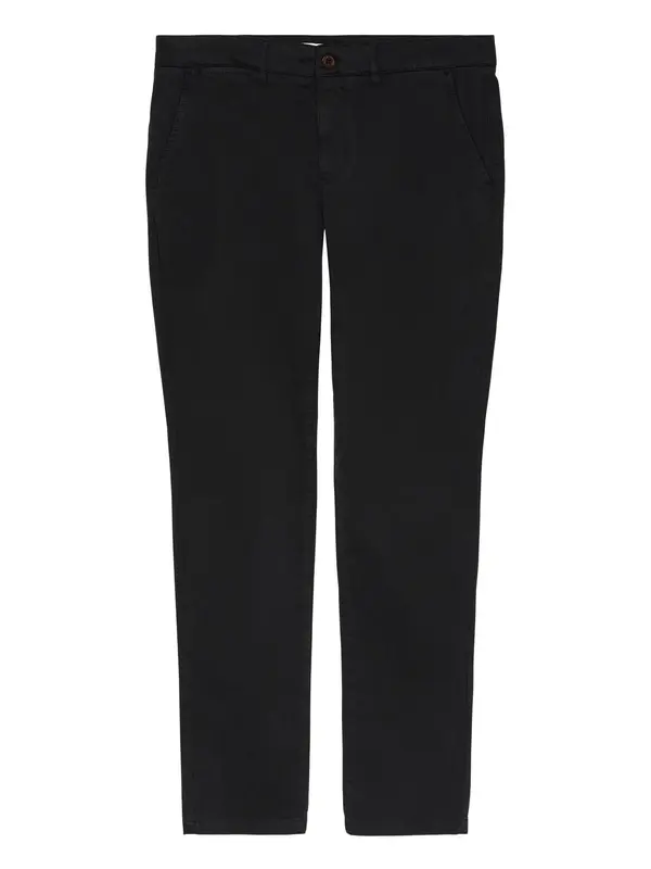 KnowledgeCotton Apparel KnowledgeCotton Apparel Chino hlače 'LUCA'  crna