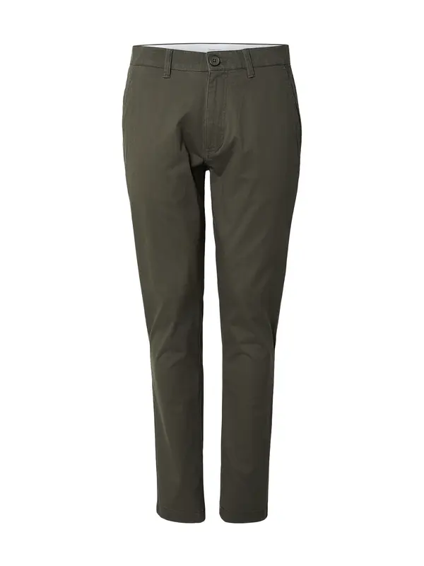 KnowledgeCotton Apparel KnowledgeCotton Apparel Chino hlače 'LUCA'  zelena