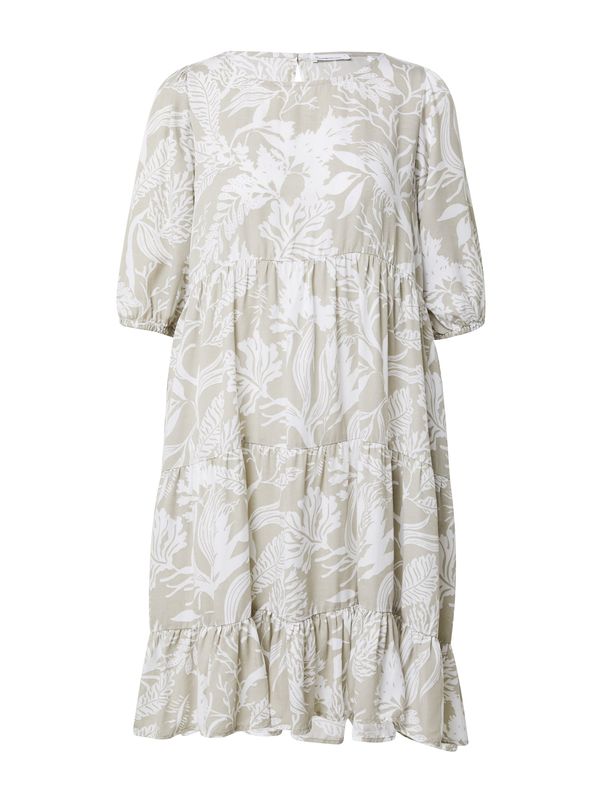 KnowledgeCotton Apparel KnowledgeCotton Apparel Haljina  svijetlosiva / bijela