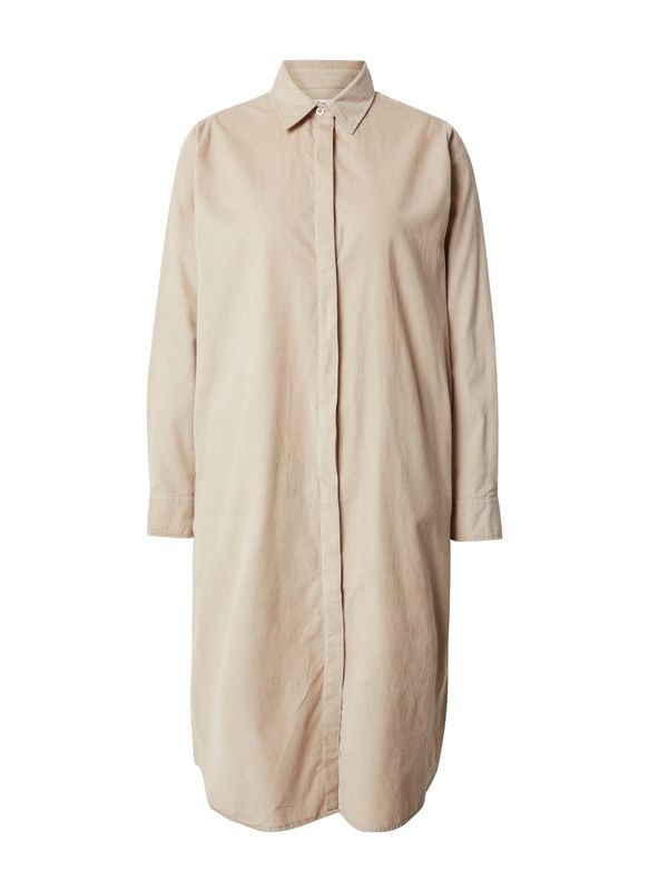 KnowledgeCotton Apparel KnowledgeCotton Apparel Košulja haljina  bež siva