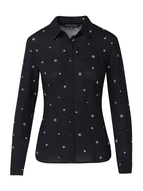 KOROSHI KOROSHI Bluza  crna / bijela
