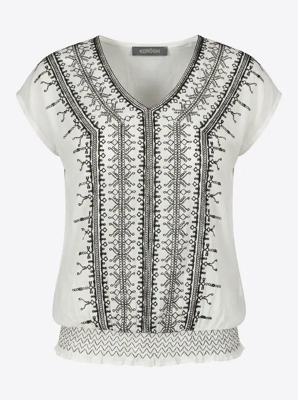 KOROSHI KOROSHI Bluza  crna / bijela