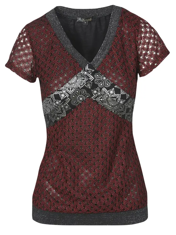 KOROSHI KOROSHI Bluza  crvena / crna / bijela