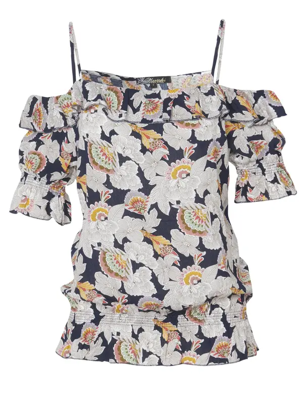 KOROSHI KOROSHI Bluza  mornarsko plava / žuta / roza / bijela
