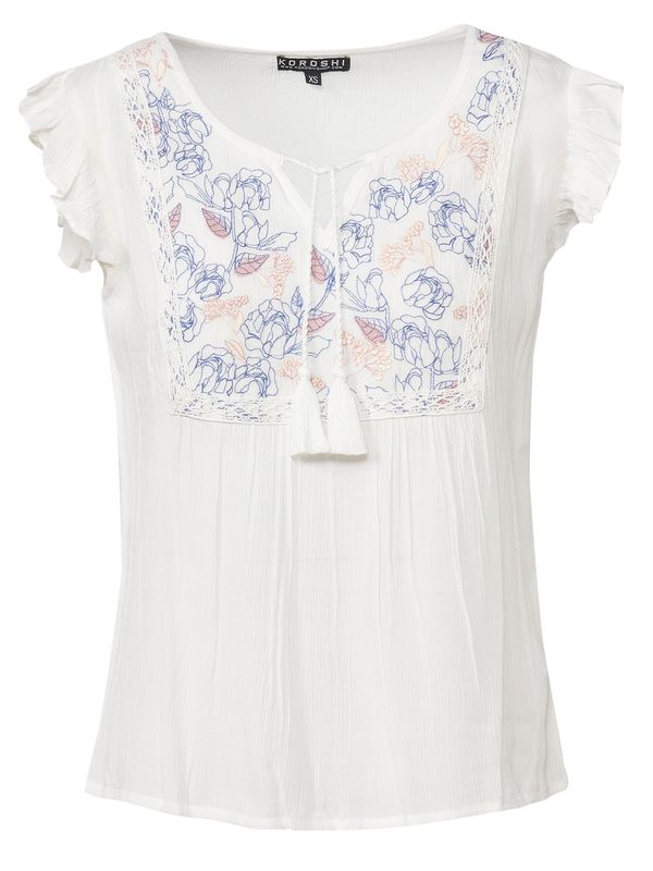 KOROSHI KOROSHI Bluza  plava / narančasta / bijela