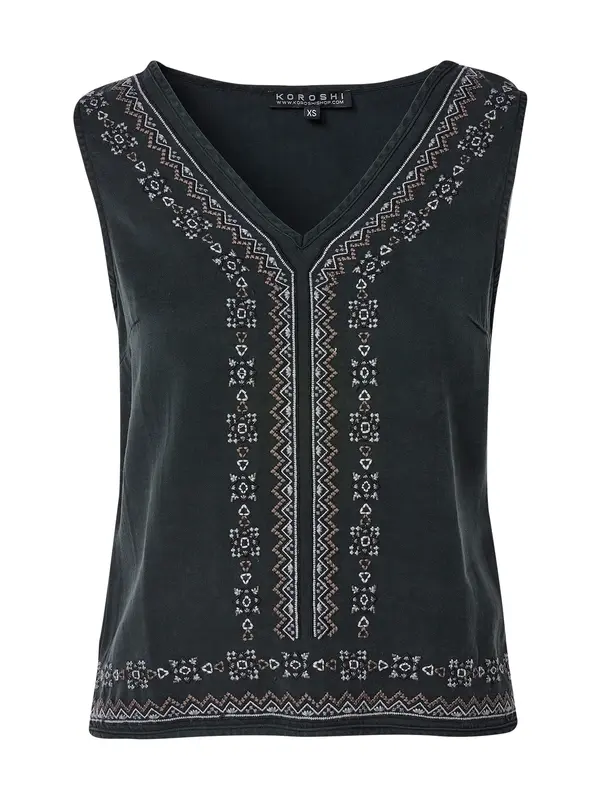 KOROSHI KOROSHI Bluza  siva / boja blata / crna