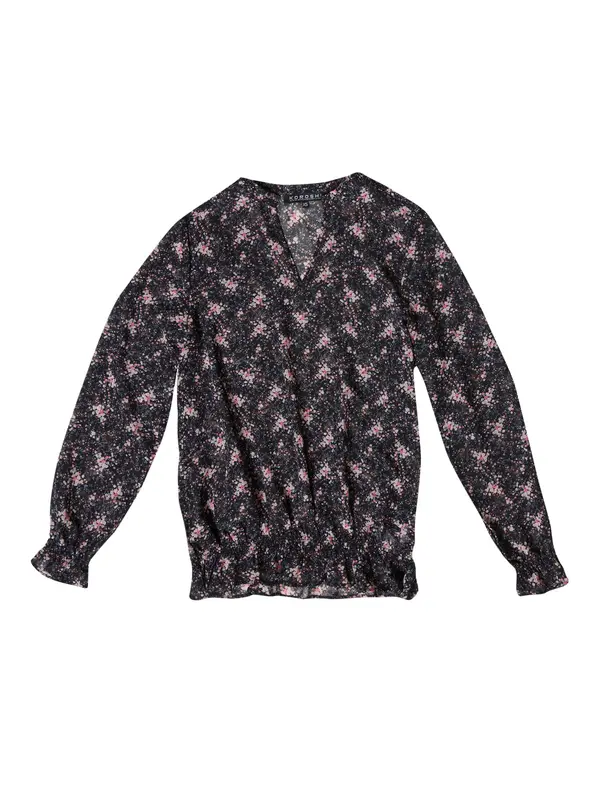 KOROSHI KOROSHI Bluza  svijetloplava / roza / crna