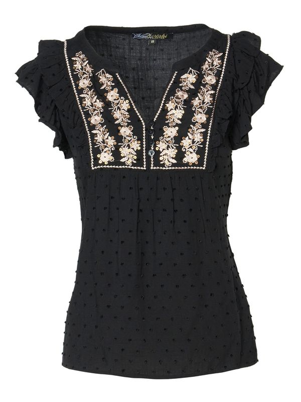 KOROSHI KOROSHI Bluza  svijetlosmeđa / crna / bijela