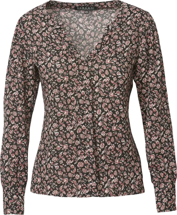 KOROSHI KOROSHI Bluza  svijetlosmeđa / crvena / crna / bijela