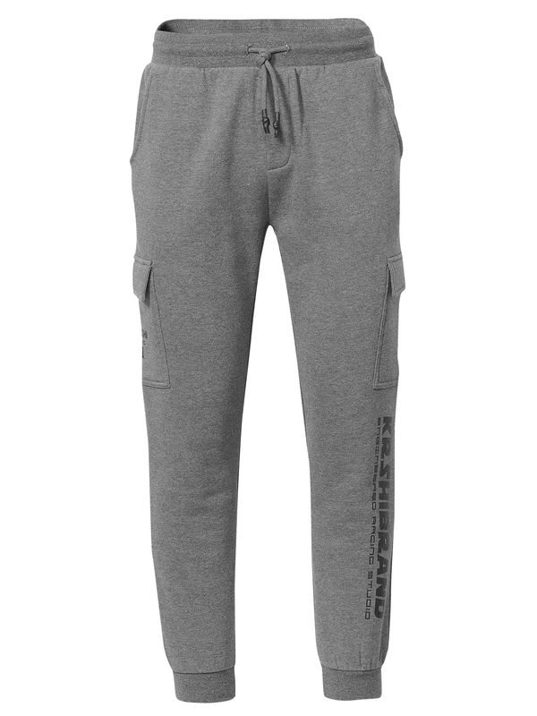 KOROSHI KOROSHI Cargo hlače  siva melange