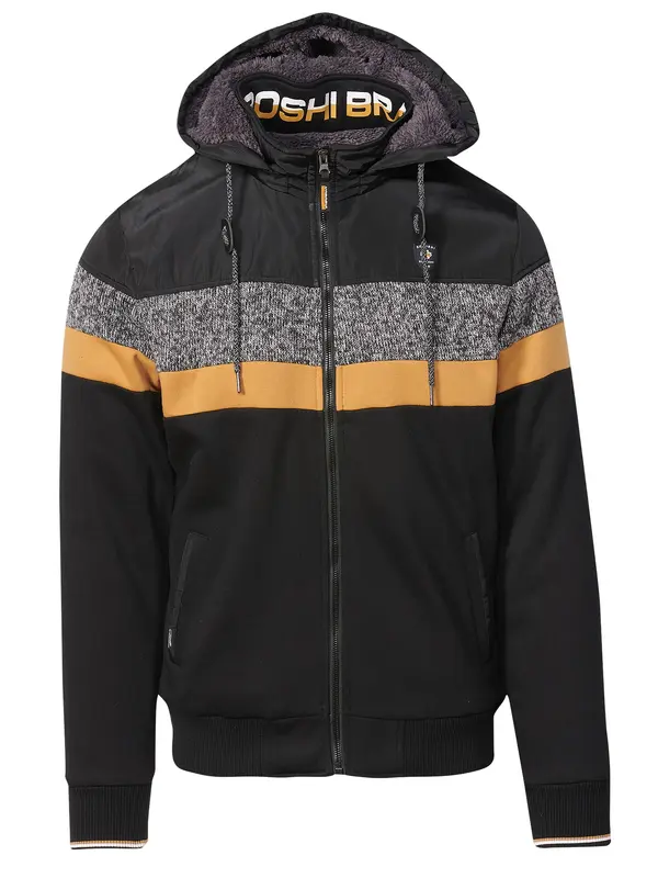 KOROSHI KOROSHI Gornji dio trenirke  šafran / siva melange / crna