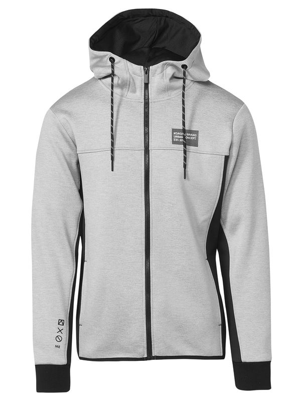 KOROSHI KOROSHI Gornji dio trenirke  svijetlosiva / crna / bijela